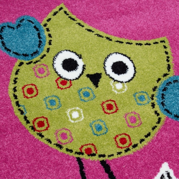 Kids Purple Rug for Children's Rooms, Playroom & Nursery